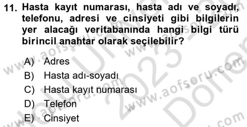 Web Yayıncılığı Dersi 2023 - 2024 Yılı (Final) Dönem Sonu Sınav Soruları 11. Soru