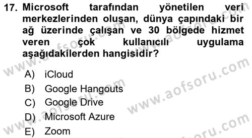 Web Yayıncılığı Dersi 2023 - 2024 Yılı (Final) Dönem Sonu Sınav Soruları 17. Soru