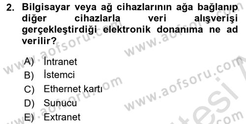 Web Yayıncılığı Dersi 2023 - 2024 Yılı (Final) Dönem Sonu Sınav Soruları 2. Soru