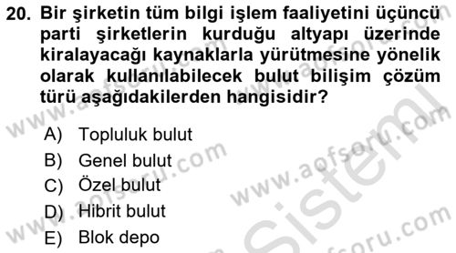 Web Yayıncılığı Dersi 2023 - 2024 Yılı (Final) Dönem Sonu Sınav Soruları 20. Soru