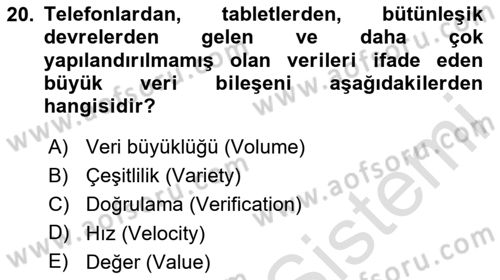 Web Yayıncılığı Dersi 2023 - 2024 Yılı Yaz Okulu Sınav Soruları 20. Soru
