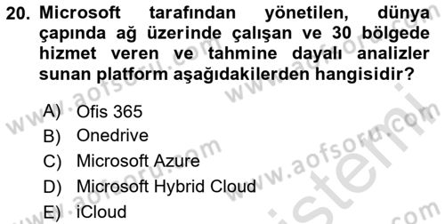 Web Yayıncılığı Dersi 2024 - 2025 Yılı (Final) Dönem Sonu Sınav Soruları 20. Soru