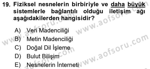 Web Yayıncılığı Araçları Dersi 2016 - 2017 Yılı (Final) Dönem Sonu Sınav Soruları 19. Soru