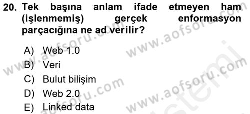 Web Yayıncılığı Araçları Dersi 2016 - 2017 Yılı (Final) Dönem Sonu Sınav Soruları 20. Soru