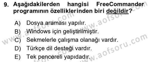 Web Yayıncılığı Araçları Dersi 2017 - 2018 Yılı 3 Ders Sınav Soruları 9. Soru