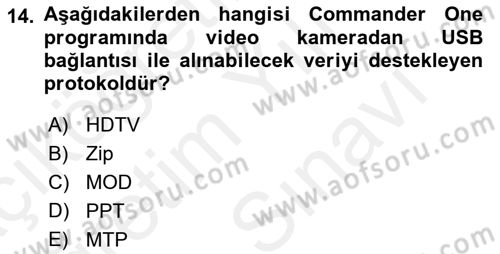 Web Yayıncılığı Araçları Dersi 2017 - 2018 Yılı (Vize) Ara Sınav Soruları 14. Soru