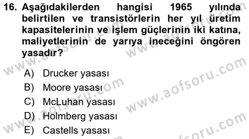 Web Yayıncılığı Araçları Dersi 2018 - 2019 Yılı 3 Ders Sınav Soruları 16. Soru