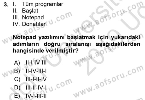Web Yayıncılığı Araçları Dersi 2018 - 2019 Yılı 3 Ders Sınav Soruları 3. Soru