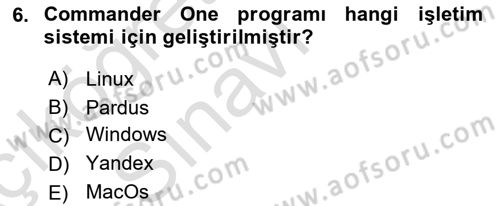 Web Yayıncılığı Araçları Dersi 2018 - 2019 Yılı 3 Ders Sınav Soruları 6. Soru