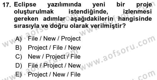 Web Yayıncılığı Araçları Dersi 2018 - 2019 Yılı (Vize) Ara Sınav Soruları 17. Soru