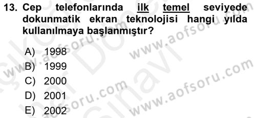 Web Yayıncılığı Araçları Dersi 2018 - 2019 Yılı (Final) Dönem Sonu Sınav Soruları 13. Soru