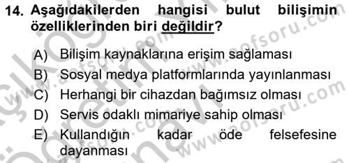 Web Yayıncılığı Araçları Dersi 2018 - 2019 Yılı Yaz Okulu Sınav Soruları 14. Soru