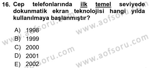 Web Yayıncılığı Araçları Dersi 2018 - 2019 Yılı Yaz Okulu Sınav Soruları 16. Soru