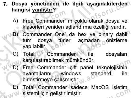 Web Yayıncılığı Araçları Dersi 2023 - 2024 Yılı (Vize) Ara Sınav Soruları 7. Soru