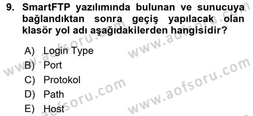 Web Yayıncılığı Araçları Dersi 2023 - 2024 Yılı (Vize) Ara Sınav Soruları 9. Soru