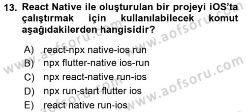 Web Yayıncılığı Araçları Dersi 2023 - 2024 Yılı (Final) Dönem Sonu Sınav Soruları 13. Soru