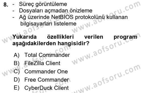 Web Yayıncılığı Araçları Dersi 2024 - 2025 Yılı (Vize) Ara Sınav Soruları 8. Soru