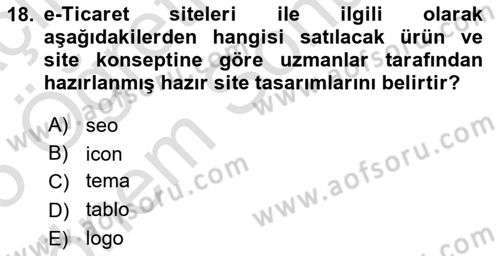 Web Yayıncılığı Araçları Dersi 2024 - 2025 Yılı (Final) Dönem Sonu Sınav Soruları 18. Soru