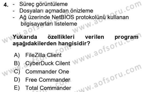 Web Yayıncılığı Araçları Dersi 2024 - 2025 Yılı Yaz Okulu Sınav Soruları 4. Soru