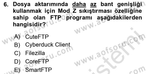 Web Yayıncılığı Araçları Dersi 2025 - 2026 Yılı (Vize) Ara Sınav Soruları 6. Soru