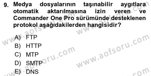 Web Yayıncılığı Araçları Dersi 2025 - 2026 Yılı (Vize) Ara Sınav Soruları 9. Soru