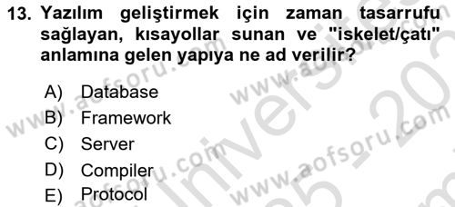 Web Yayıncılığı Araçları Dersi 2025 - 2026 Yılı (Final) Dönem Sonu Sınav Soruları 13. Soru
