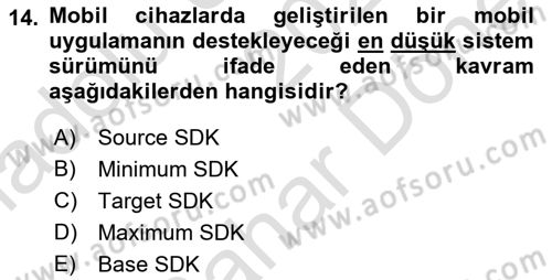 Web Yayıncılığı Araçları Dersi 2025 - 2026 Yılı (Final) Dönem Sonu Sınav Soruları 14. Soru