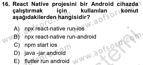 Web Yayıncılığı Araçları Dersi 2025 - 2026 Yılı (Final) Dönem Sonu Sınav Soruları 16. Soru