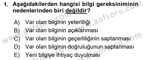 Web Okuryazarlığı Dersi 2018 - 2019 Yılı Yaz Okulu Sınav Soruları 1. Soru
