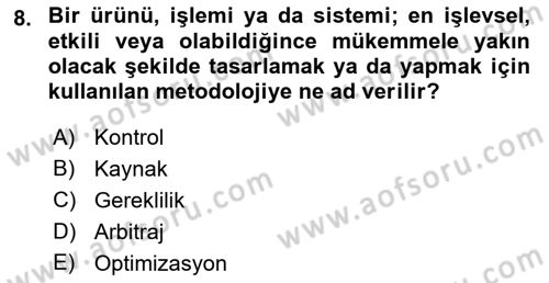 Web Okuryazarlığı Dersi 2018 - 2019 Yılı Yaz Okulu Sınav Soruları 8. Soru