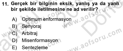 Web Okuryazarlığı Dersi 2019 - 2020 Yılı (Final) Dönem Sonu Sınav Soruları 11. Soru