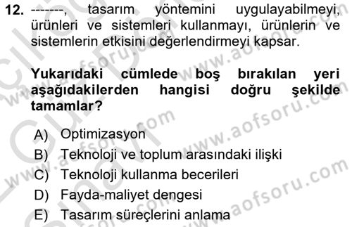 Web Okuryazarlığı Dersi 2021 - 2022 Yılı (Vize) Ara Sınav Soruları 12. Soru