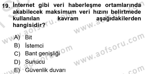 Web Okuryazarlığı Dersi 2021 - 2022 Yılı (Final) Dönem Sonu Sınav Soruları 19. Soru