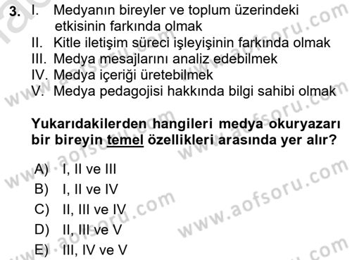 Web Okuryazarlığı Dersi 2021 - 2022 Yılı (Final) Dönem Sonu Sınav Soruları 3. Soru