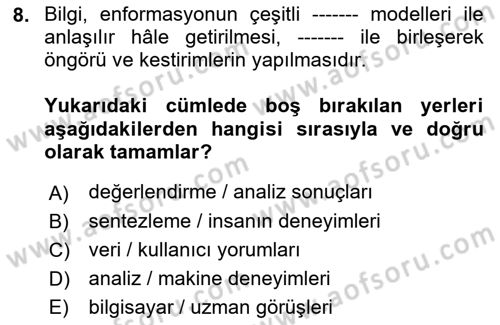Web Okuryazarlığı Dersi 2021 - 2022 Yılı (Final) Dönem Sonu Sınav Soruları 8. Soru