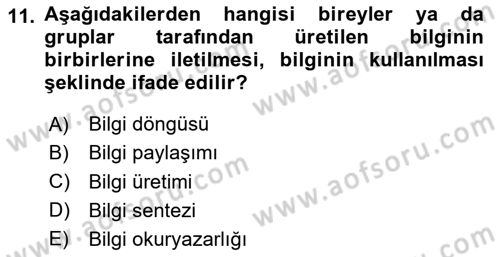 Web Okuryazarlığı Dersi 2024 - 2025 Yılı (Final) Dönem Sonu Sınav Soruları 11. Soru