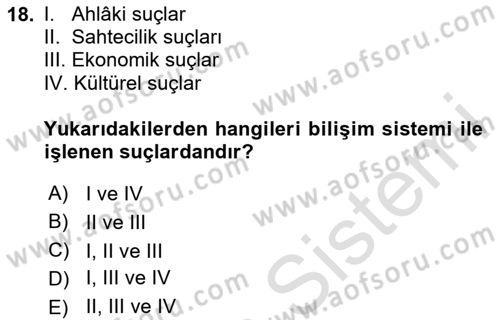Web Okuryazarlığı Dersi 2024 - 2025 Yılı (Final) Dönem Sonu Sınav Soruları 18. Soru