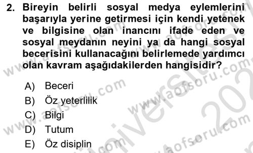 Web Okuryazarlığı Dersi 2024 - 2025 Yılı (Final) Dönem Sonu Sınav Soruları 2. Soru