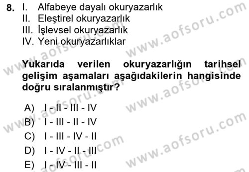 Web Okuryazarlığı Dersi 2024 - 2025 Yılı (Final) Dönem Sonu Sınav Soruları 8. Soru