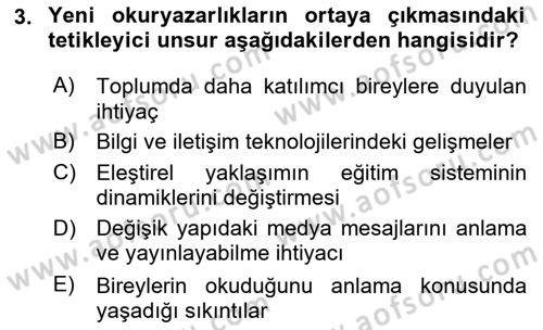 Web Okuryazarlığı Dersi 2025 - 2026 Yılı (Vize) Ara Sınav Soruları 3. Soru