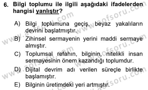 Web’de Telif Hakları ve Etik Dersi 2017 - 2018 Yılı (Vize) Ara Sınav Soruları 6. Soru