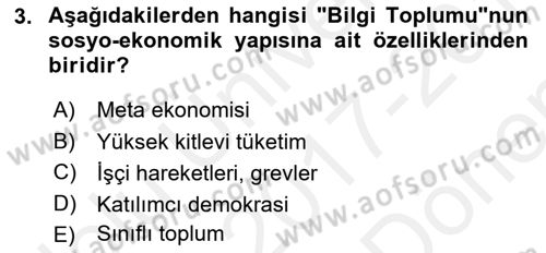 Web’de Telif Hakları ve Etik Dersi 2017 - 2018 Yılı (Final) Dönem Sonu Sınav Soruları 3. Soru