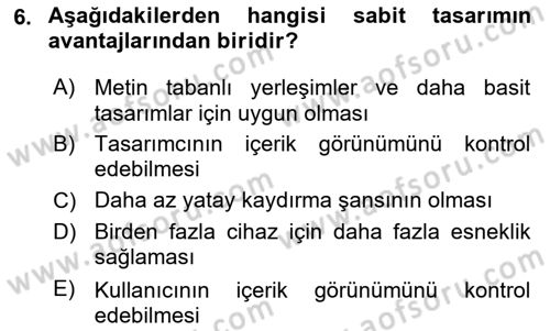 Web’de Telif Hakları ve Etik Dersi 2024 - 2025 Yılı (Final) Dönem Sonu Sınav Soruları 6. Soru