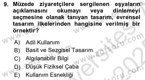 Web’de Telif Hakları ve Etik Dersi 2024 - 2025 Yılı Yaz Okulu Sınav Soruları 9. Soru