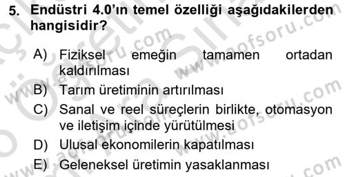 Web’de Telif Hakları ve Etik Dersi 2025 - 2026 Yılı (Vize) Ara Sınav Soruları 5. Soru