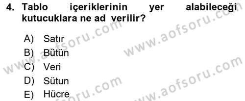 Web Tabanlı Kodlama Dersi 2017 - 2018 Yılı 3 Ders Sınav Soruları 4. Soru