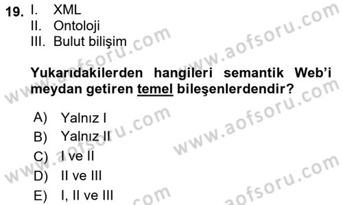 Web Tabanlı Kodlama Dersi 2019 - 2020 Yılı Yaz Okulu Sınav Soruları 19. Soru