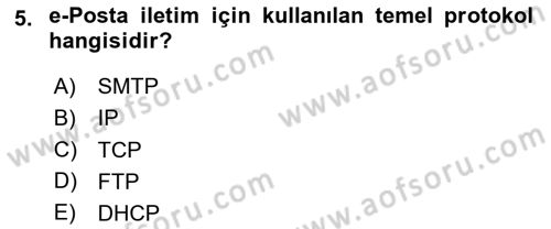Web Tabanlı Kodlama Dersi 2020 - 2021 Yılı Yaz Okulu Sınav Soruları 5. Soru