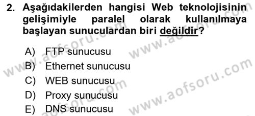 Web Tabanlı Kodlama Dersi 2021 - 2022 Yılı (Vize) Ara Sınav Soruları 2. Soru