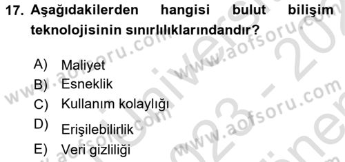 Web Tabanlı Kodlama Dersi 2023 - 2024 Yılı (Final) Dönem Sonu Sınav Soruları 17. Soru